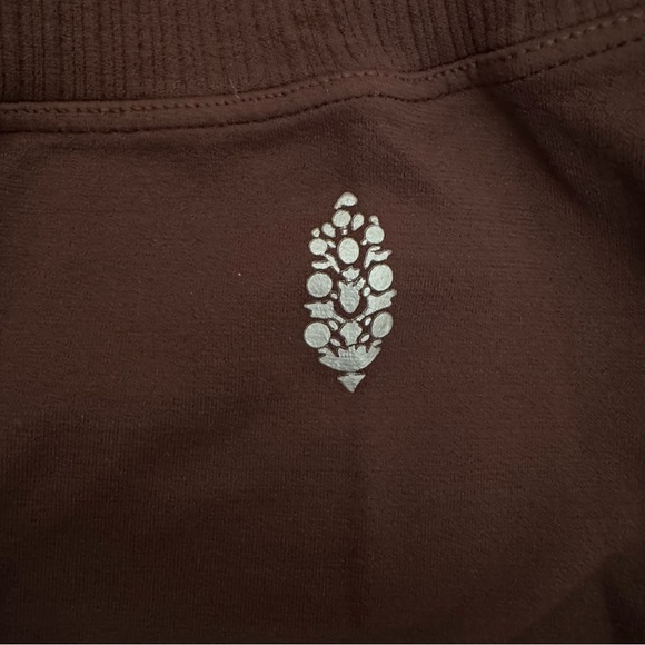 Free People Movement Women’s Midi Rise Brown Nylon Leggings Size M - Picture 5 of 9
